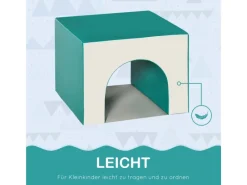 Kinder-Softplay-Set Kunstleder Mehrfarbig 150L x 50B x 39H cm*HOMCOM Clearance