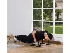 Liegestützgriffe 2er Set Rutschfest Griffe Push Up Bars Parallettes Stahl*HOMCOM Outlet