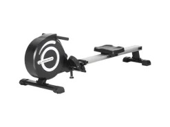 HOMCOM Fitnessgeräte|Rudergerät Stahl Aluminum Schwarz+Silber 185L x 58B x 57H cm