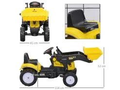 Sitzbagger mit Ablagefach Schaufel*HOMCOM Clearance