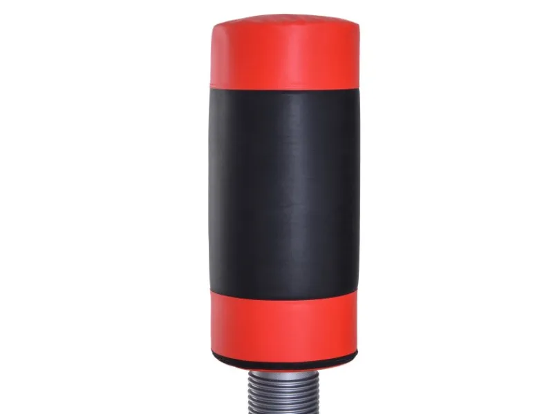 HOMCOM Fitnessgeräte|Standboxsack Kunstleder Kunststoff SchwarzRot 58L x 58B x 158-186H cm