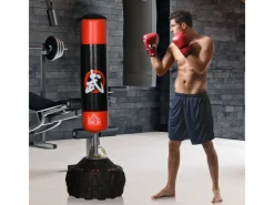 Standboxsack PU EPE HDPE Schwarz  60B x 60T x 180H cm*HOMCOM Outlet