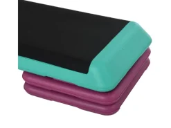 Stepbench PVC PP Schwarz Violett 110B x 40T x 20H cm*HOMCOM Clearance