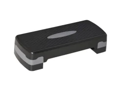 HOMCOM Sportgeräte|Fitnessgeräte|Steppbrett Aerobic Kunststoff Schwarz Grau 68L x 29B x 15Hcm