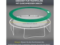 Trampolin Randabdeckung Ø366 cm*HOMCOM