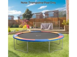 HOMCOM Trampoline|Trampolin Randabdeckung Ø366 cm Bunt