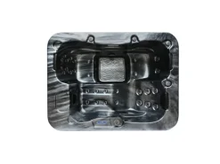 Home Deluxe Outdoor Whirlpools|Outdoor Whirlpool Black Marble Pure 210 x 160 x 85 cm Schwarz