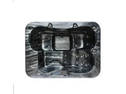 Home Deluxe Outdoor Whirlpools|Outdoor Whirlpool Black Marble Pure 210 x 160 x 85 cm Schwarz