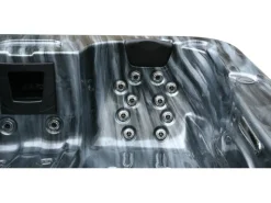 Home Deluxe Outdoor Whirlpools|Outdoor Whirlpool Black Marble Pure 210 x 160 x 85 cm Schwarz