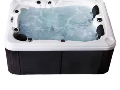 Home Deluxe Outdoor Whirlpools|Outdoor Whirlpool Beach Pure 210 x 155 x 83 cm Dunkelgrau-Weiß