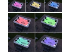 Home Deluxe Outdoor Whirlpools|Outdoor Whirlpool Beach Pure 210 x 155 x 83 cm Dunkelgrau-Weiß