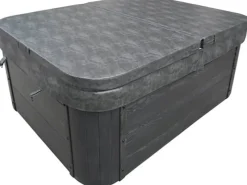 Home Deluxe Outdoor Whirlpools|Outdoor Whirlpool White Marble Plus Inkl. Treppe und Thermoabdeckung