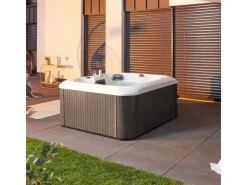 Home Deluxe Outdoor Whirlpools|Outdoor Whirlpool Sea Star Pure 180 x 160 x 79 cm Dunkelgrau-Weiß