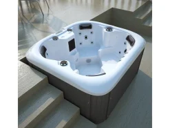 Home Deluxe Outdoor Whirlpools|Outdoor Whirlpool Sea Star Pure 180 x 160 x 79 cm Dunkelgrau-Weiß