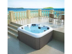 Home Deluxe Outdoor Whirlpools|Outdoor Whirlpool Sea Star Pure 180 x 160 x 79 cm Dunkelgrau-Weiß