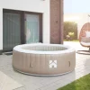 Home Deluxe Outdoor Whirlpools|Outdoor Whirlpool SPLASH für bis zu 6 Personen Beige inkl. Abdeckung
