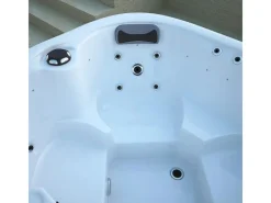 Home Deluxe Outdoor Whirlpools|Outdoor Whirlpool Sea Star Plus 180 x 160 x 79 cm Dunkelgrau-Weiß