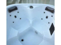 Home Deluxe Outdoor Whirlpools|Outdoor Whirlpool Sea Star Plus 180 x 160 x 79 cm Dunkelgrau-Weiß