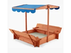 Home Deluxe Outdoor-Spielzeug|Sandkasten Buddelkiste mit Dach