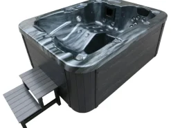 Home Deluxe Outdoor Whirlpools|Whirlpool Black Marble für 3 Personen 210 x 160 x 85 cm
