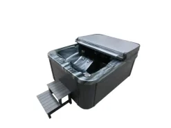 Home Deluxe Outdoor Whirlpools|Whirlpool Black Marble für 3 Personen 210 x 160 x 85 cm