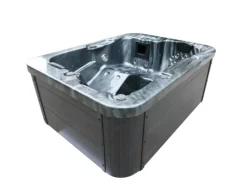 Home Deluxe Outdoor Whirlpools|Whirlpool Black Marble für 3 Personen 210 x 160 x 85 cm