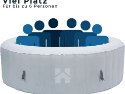Home Deluxe Outdoor Whirlpools|Whirlpool Splash Ø 208 cm x 65 cm Rund