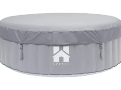 Home Deluxe Outdoor Whirlpools|Whirlpool Splash Ø 208 cm x 65 cm Rund Grau