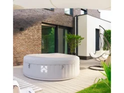 Home Deluxe Outdoor Whirlpools|Whirlpool Splash Ø 208 cm x 65 cm Rund Grau