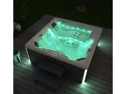 Home Deluxe Outdoor Whirlpools|Whirlpool Stream Big für 5 Personen 207,5 x 207,5 x 88 cm