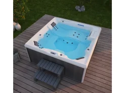 Home Deluxe Outdoor Whirlpools|Whirlpool Stream Big für 5 Personen 207,5 x 207,5 x 88 cm