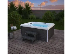 Home Deluxe Outdoor Whirlpools|Whirlpool Stream für 3 Personen 211 x 156,5 x 74,05 cm