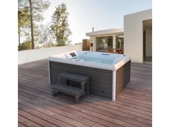 Home Deluxe Outdoor Whirlpools|Whirlpool Stream für 3 Personen 211 x 156,5 x 74,05 cm