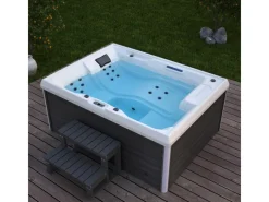Home Deluxe Outdoor Whirlpools|Whirlpool Stream für 3 Personen 211 x 156,5 x 74,05 cm