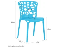 Homestyle4u Gartenstühle|Gartenstuhl 6er Set in 2458