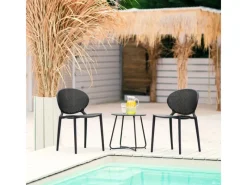 Homestyle4u Gartenstühle|Gartenstuhl 4er Set in 2470