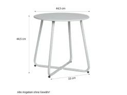 Gartentisch Beistelltisch Rund in 45 cm 2487*Homestyle4u