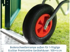 Hörmann Motorroller|Bodenschwellenrampe aussen für 1-flg. Tür