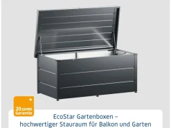 Hörmann Outdoor-Spielzeug|Auflagenboxen|Gartenbox Elegant 166 cm x 88 cm x 73 cm