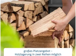 Kaminholzregal Elegant-V Typ 2 aus Metall RAL6005*Hörmann Best