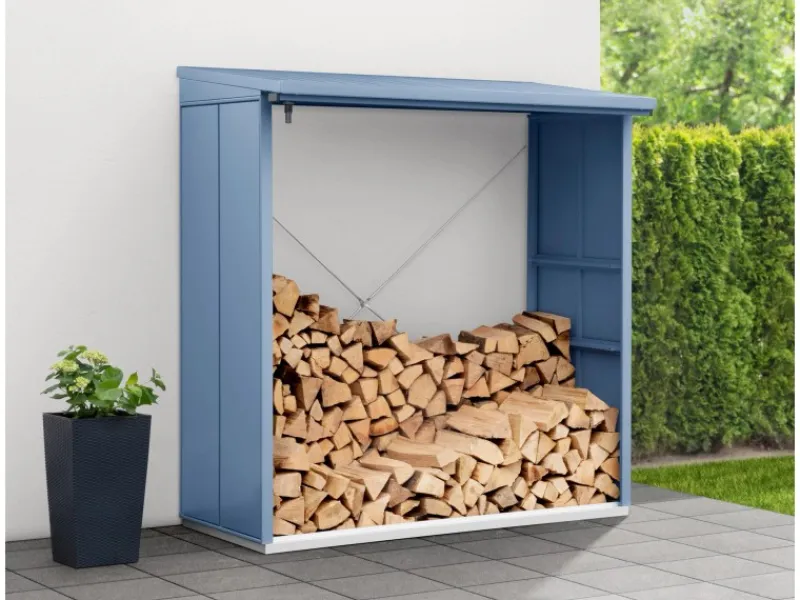 Kaminholzregal Elegant-V Typ 2 aus Metall RAL5014*Hörmann New