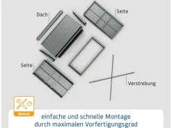 Hörmann Kaminholzregale|Kaminholzregal Elegant-V Typ 1 aus Metall RAL3004