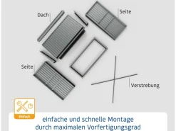 Kaminholzregal Trend-V Typ 1 aus Metall RAL6005*Hörmann