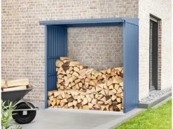 Hörmann Kaminholzregale|Kaminholzregal Trend-V Typ 2 aus Metall RAL5014