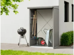 Kaminholzregal Trend-V Typ 1 aus Metall RAL9007 aluminium*Hörmann Best