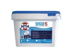 HTH 2,7 kg MaxiTab Action 5 Chlor Multifunktion 135g Tabletten Langsam Löslich* Hot