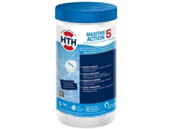 HTH 1,2 kg MaxiTab Action 5 Chlor Multifunktion 200g Tabletten Langsam Löslich* Hot