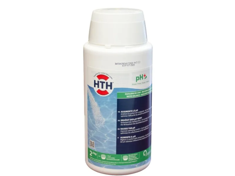 Poolpflege|HTH pH Plus Pulver 2,5 kg pH Wert Anhebung Rückstandsfrei alle Pool Typen