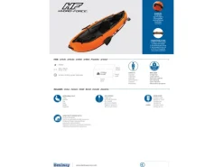 Hydro-Force Kajak-Set Ventura für 2 Pers. 330x94x48cm*Bestway Discount