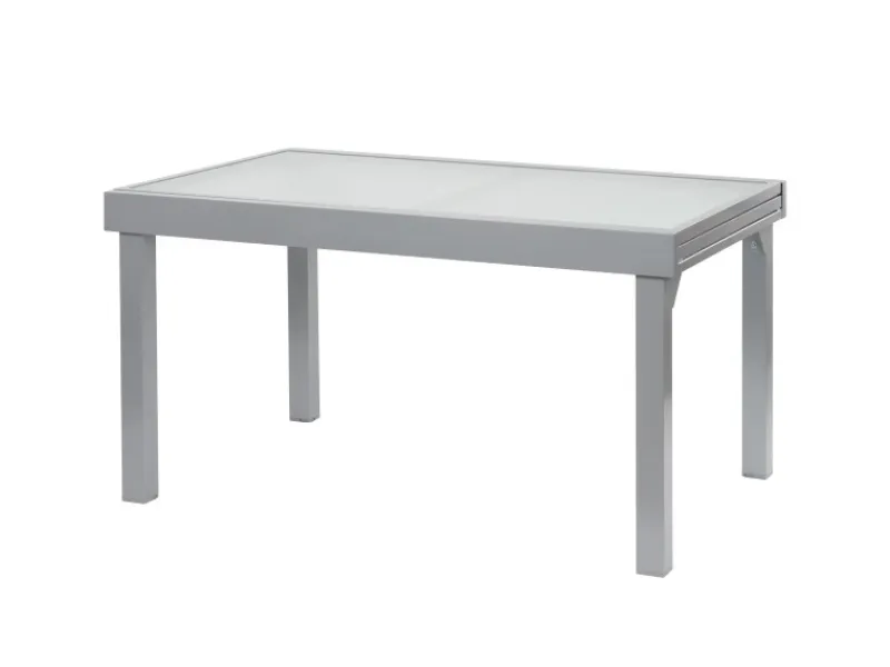 ib style Gartentische|Gartentisch Diplomat XXL 135-270 cm Ausziehbar Aluminium Rostfrei